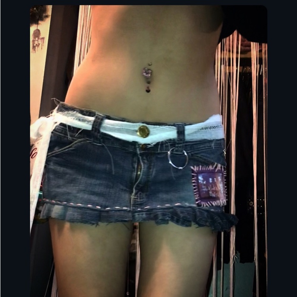 Denim Mini Skirt